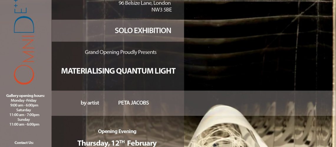 Peta Jacobs event leaflet